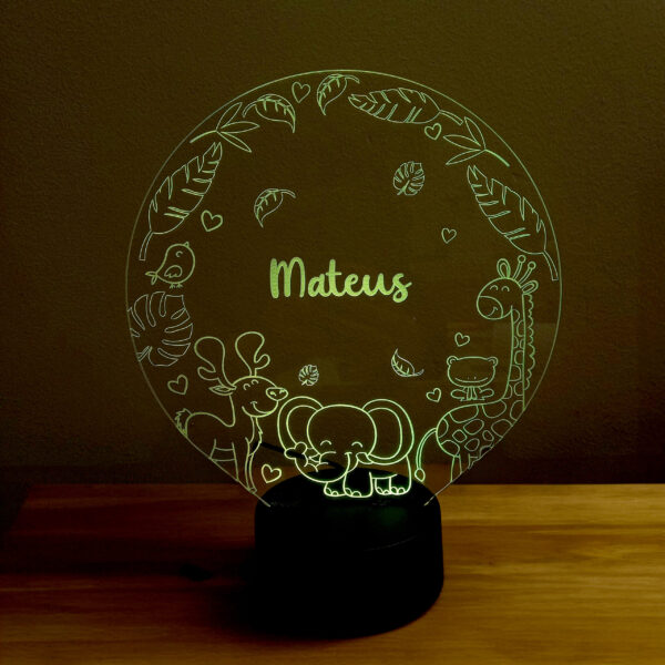 Luminária Floresta (Personalizada LED)
