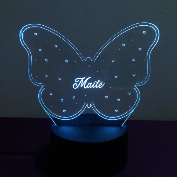 Luminária Borboleta (Personalizada LED)