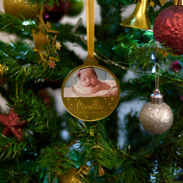 Enfeite Bolinha Primeiro Natal