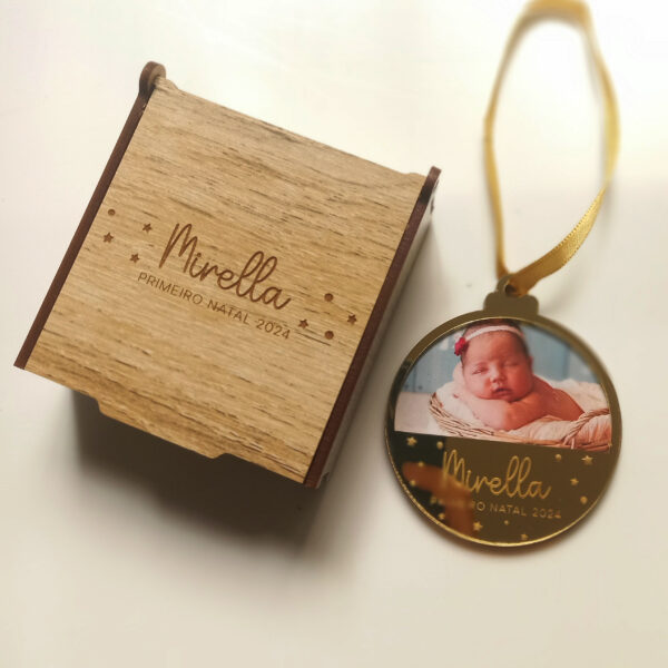 Enfeite Bolinha Primeiro Natal - Imagem 2