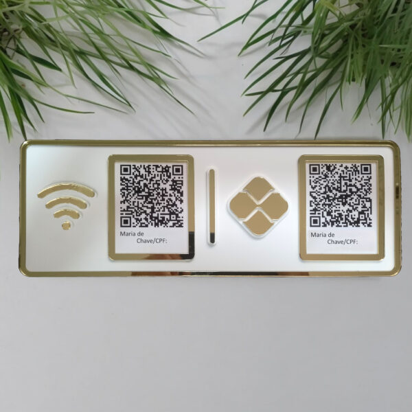 Placa QR Code (Dois Códigos)