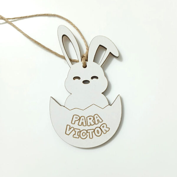Tag MDF Personalizado Páscoa Kit 6 unidades - Imagem 2