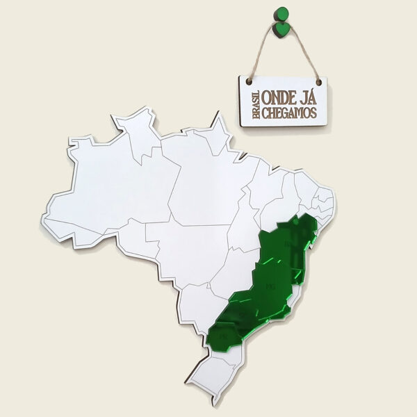 Mapa Brasil para Marcar Entregas / Viagens