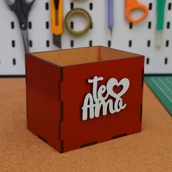 Caixinha “Te Amo” em MDF 3mm (Dia dos Namorados)