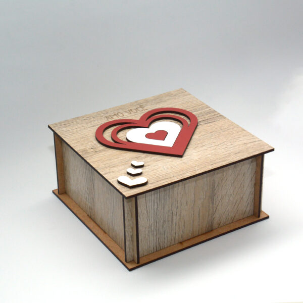 Caixa "Amo Você" em MDF 3mm (Dia dos Namorados) - Imagem 2
